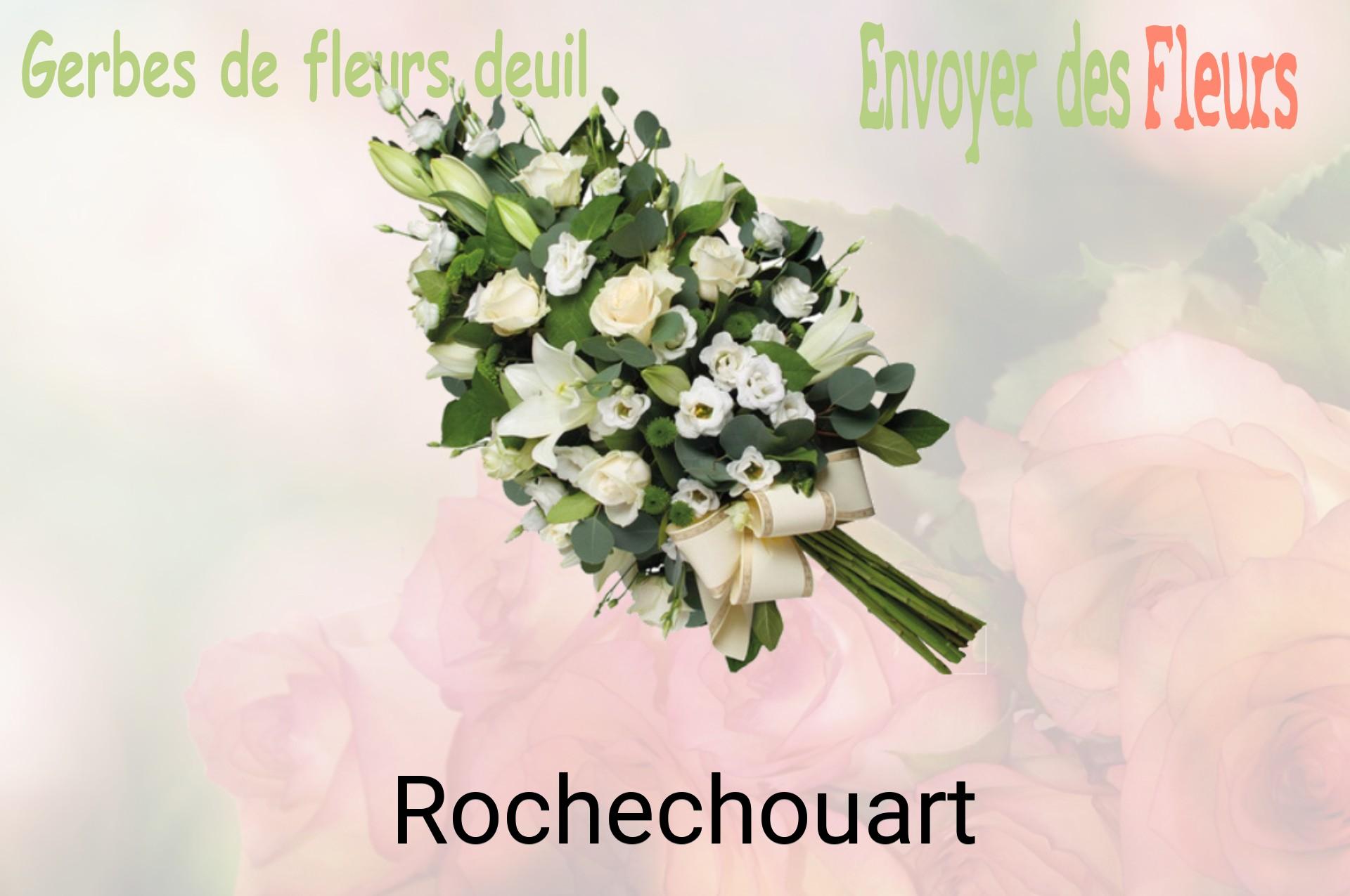 Gerbe de fleurs de deuil livrée à Rochechouart